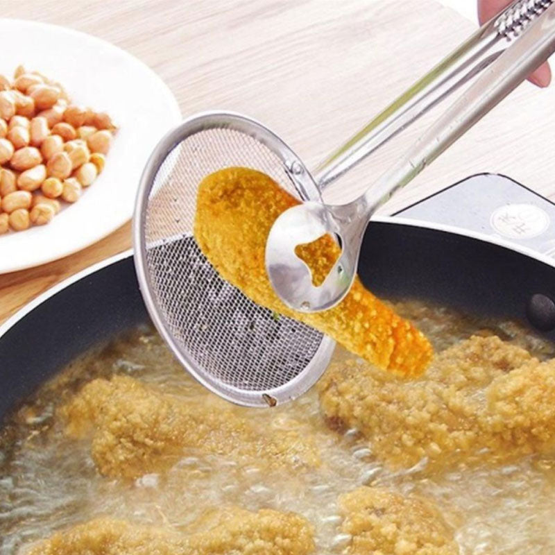Stainless Steel Filter Spoon Kitchen Oil-frying Filter