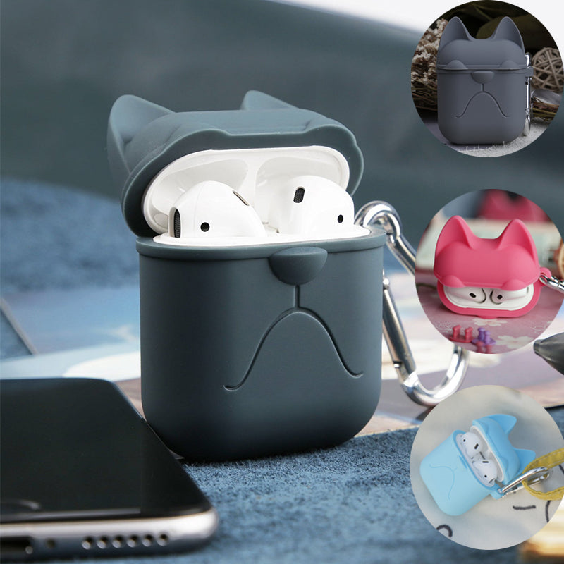 Trendy Cat loook  Earphone Silicone Case For Apple Airpods