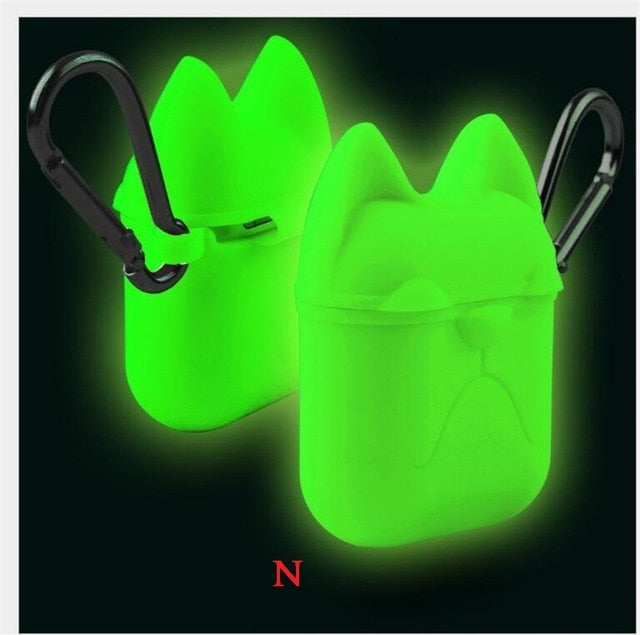 Trendy Cat loook  Earphone Silicone Case For Apple Airpods