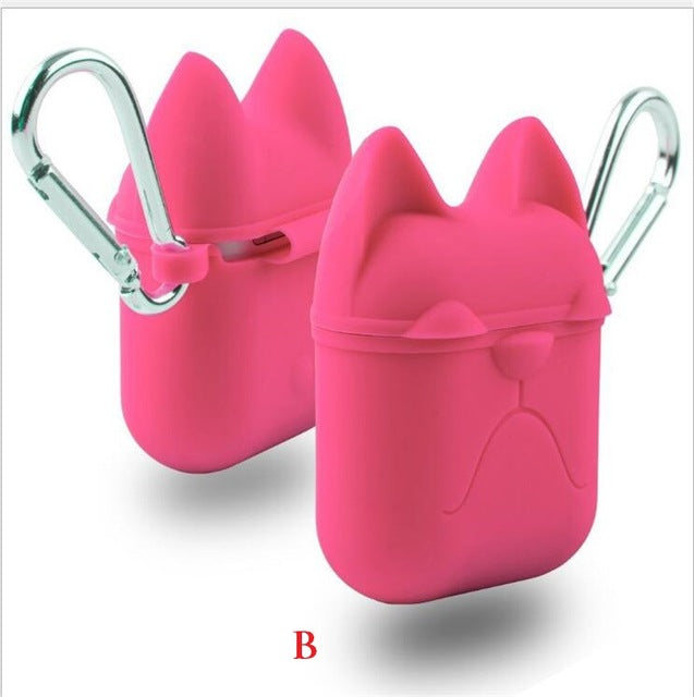 Trendy Cat loook  Earphone Silicone Case For Apple Airpods