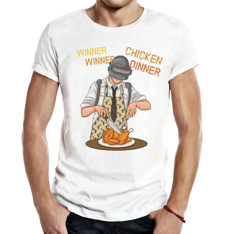 Winner Chicken Dinner Men Unisex Tops Tees Gaming