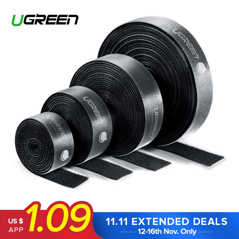 Ugreen Cable Organizer Wire Winder Clip Earphone Holder Mouse Cord Protector HDMI Cable Management For iPhone Samsung USB Cable