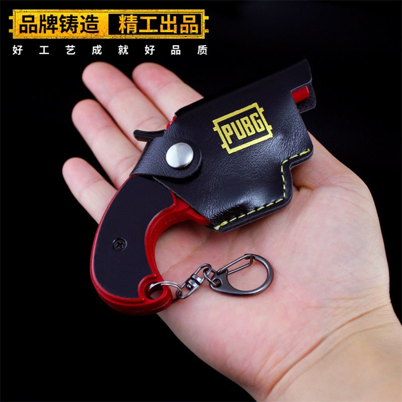 signal gun Game Playerunknown's Battlegrounds Keychain Weapon Model Keyring